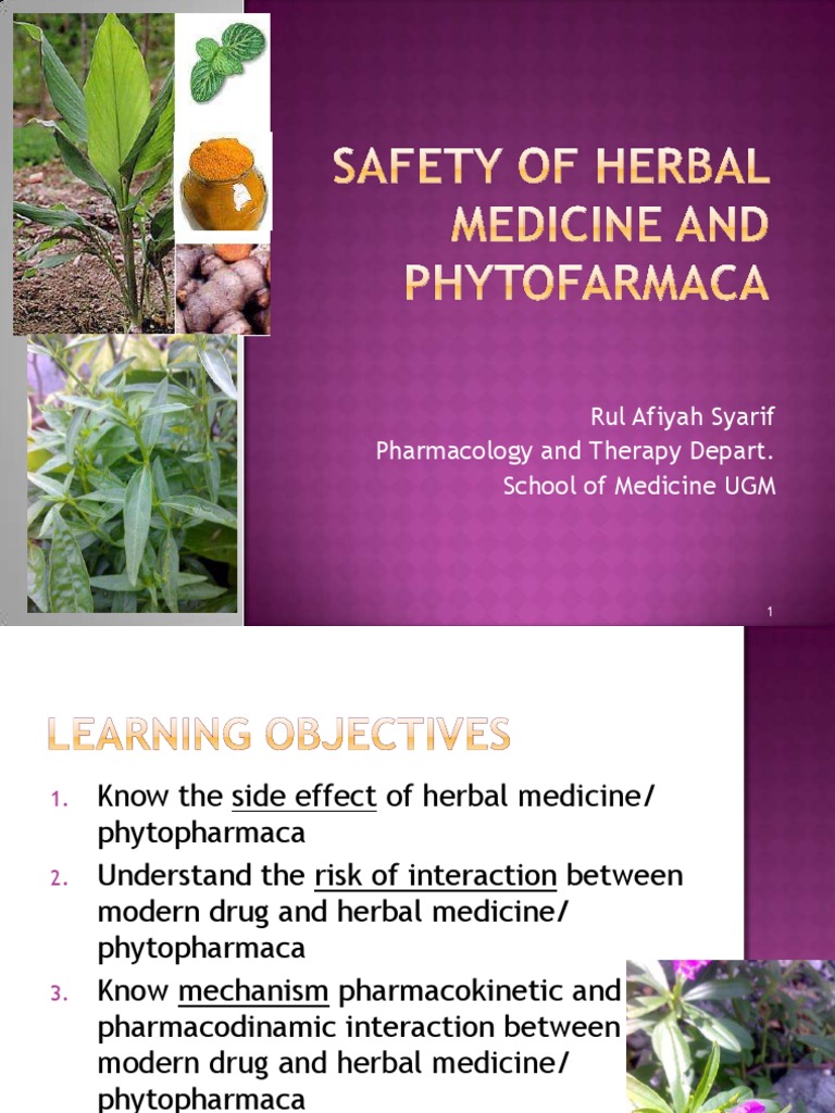 12 Safety of Herbal Medicine - DR Rul | PDF | Cytochrome P450 | Herbalism