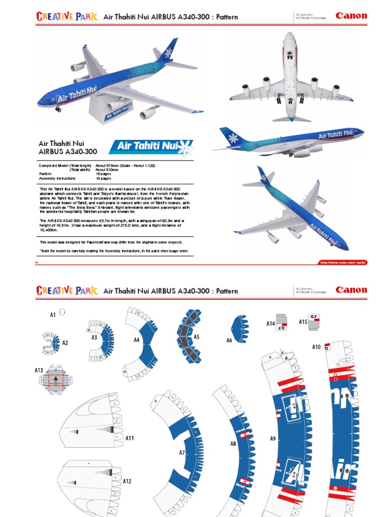 Air Tahiti Nui｜Airbus A340-200｜1:500 French Polynesian Quadjets: The Story Of Air Tahiti Nui's