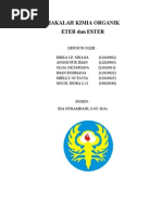 Makalah Kimia Organik Eter Dan Ester