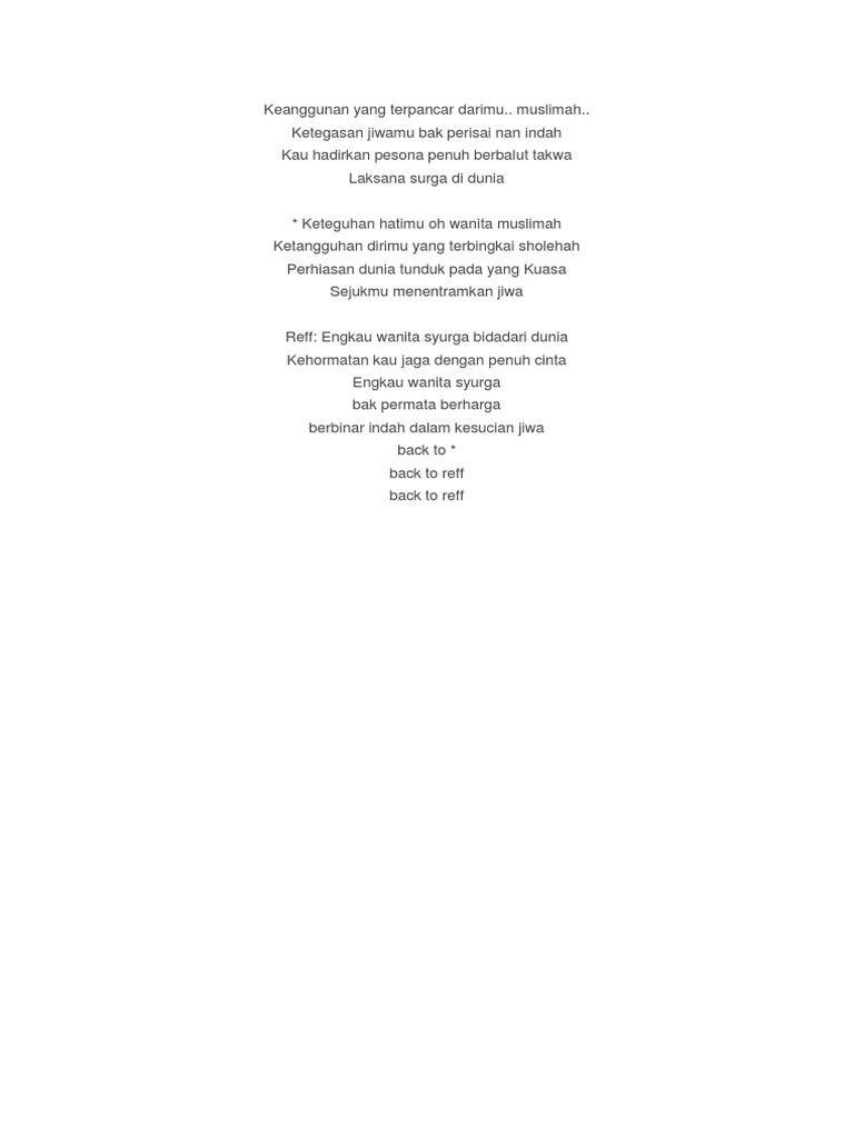 Wanita Syurga Bidadari Dunia Pdf