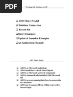 ADO Object Model Database Connection Record Set Query Examples Update & Insertion Examples An Application Example