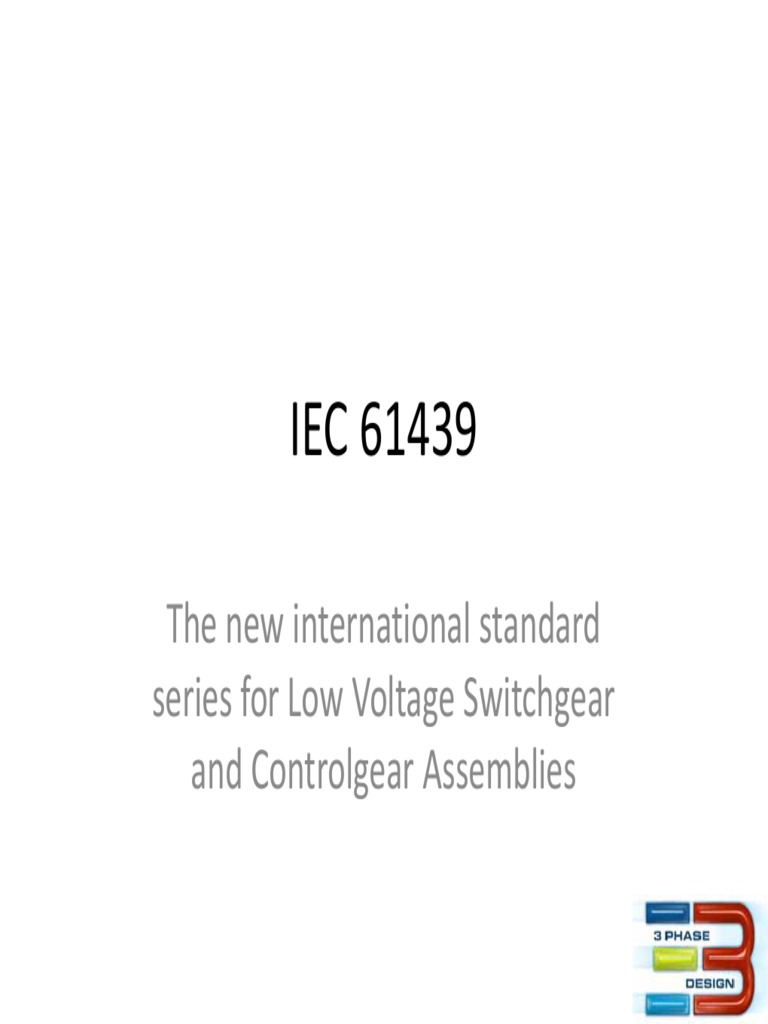Overview of IEC 61439 Standard | PDF | Insulator (Electricity ...