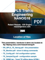 MPLS Traffic Engineering (NANOG18)