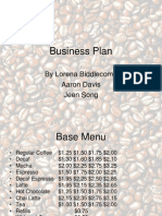 Business Plan for Hollywood Theme Coffee Shop