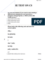 The Test On CS: Open Followed by Fork 3mark Fork Followed by Exec Read Followed by Fork Fork