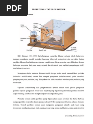 3 Teori Penguatan Oleh Skinner Pdf