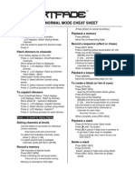 Smart Fade Normal Mode Cheat Sheet