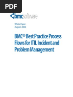 BMC® Best Practice Process Flows For ITIL Incident and Problem Management