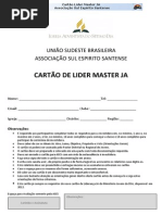 Cartão Líder Master JA - ASES - 2013