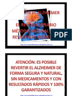 Revertir El Alzheimer. Revolucionario Metodo para Revertir El Alzheimer.