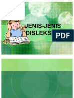 Jenis Jenis Disleksia