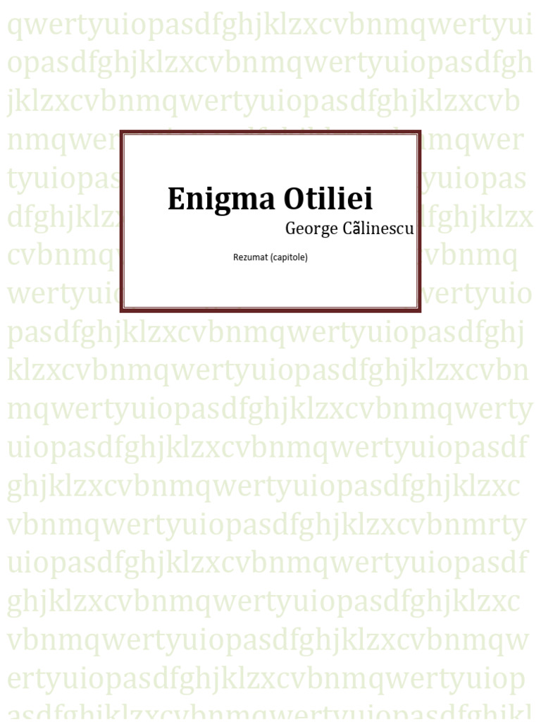 Enigma otiliei rezumat pe capitole brainly | Move&Flex Gel în România