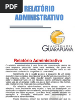 RELATORIO ADMINISTRATIVO