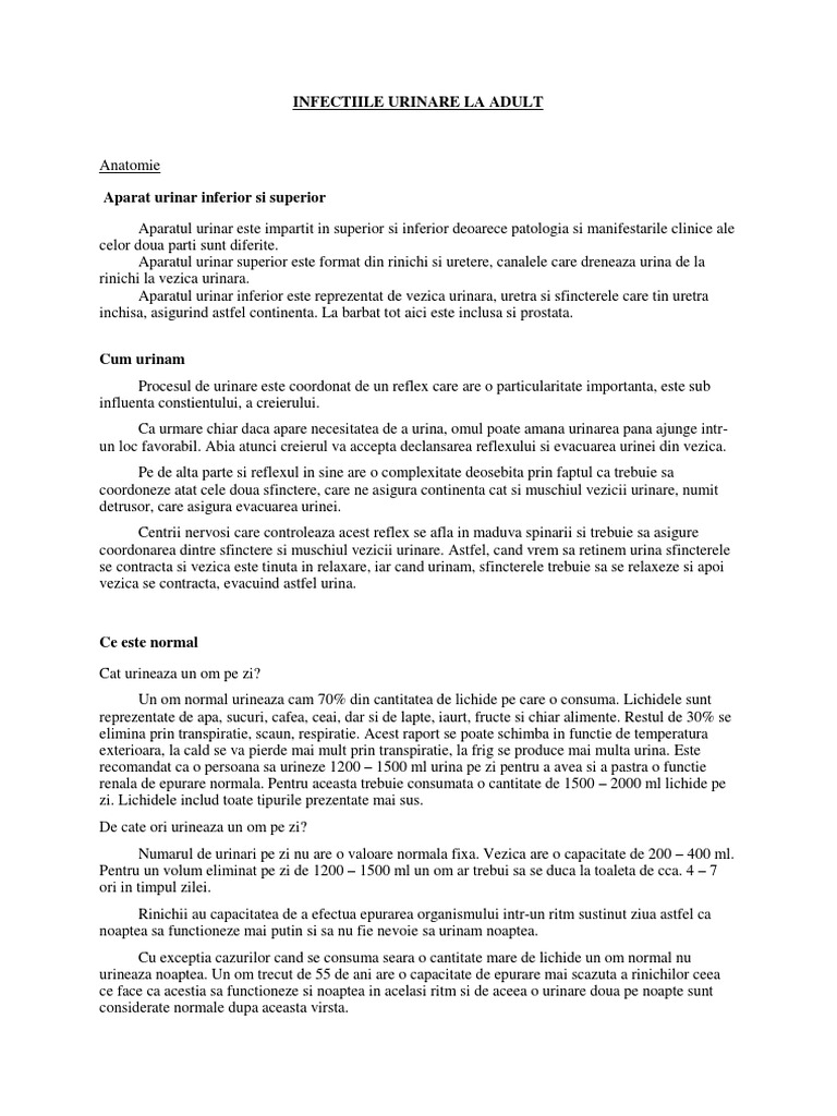 Infectiile Urinare La Adult Docx