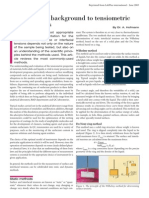 The Scientific Background To Tensiometric Measurements: Tensiometry