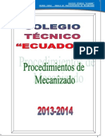 Libro Procedimientos de Mecanizado Primero de Bachillerato Industrial 1