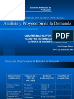 Analisis y Proyeccion de La Demanda