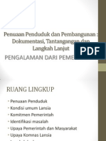 Penuaan Penduduk Dan Pembangunan