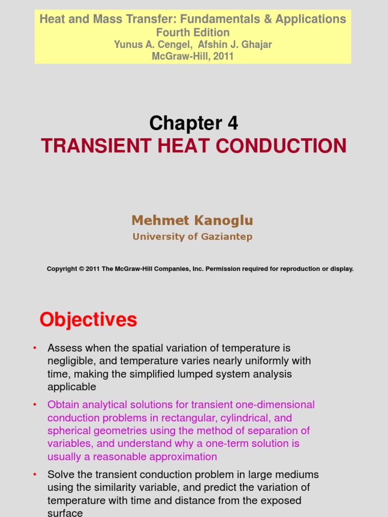 Heat 4e Chap04 Lecture Pdf Thermal Conduction Heat Transfer