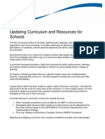Background: Nunavut Government Framework For Updating Curriculum