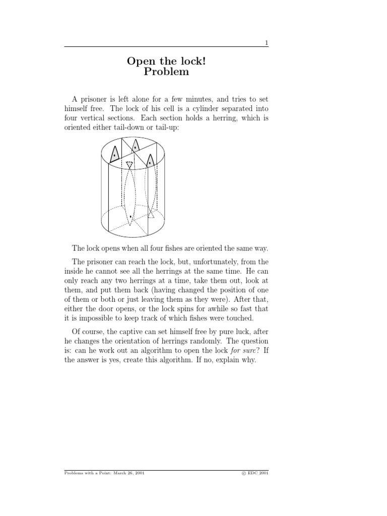 Unlocking a Prisoner's Algorithm | PDF | Lock (Water Transport ...