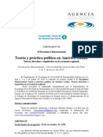 Teoría y Práctica Política en América Latina.: II Encuentro Internacional