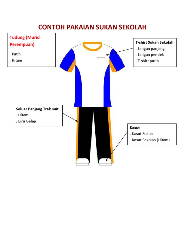 Contoh Pakaian Sukan Sekolah Pdf
