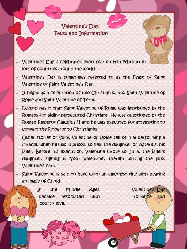 Saint Valentine's Day Overview | PDF