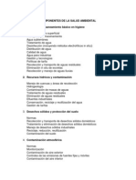 Componentes de La Salud Ambiental