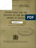 Instructions For The Training of The British Armies in France 1917 UK