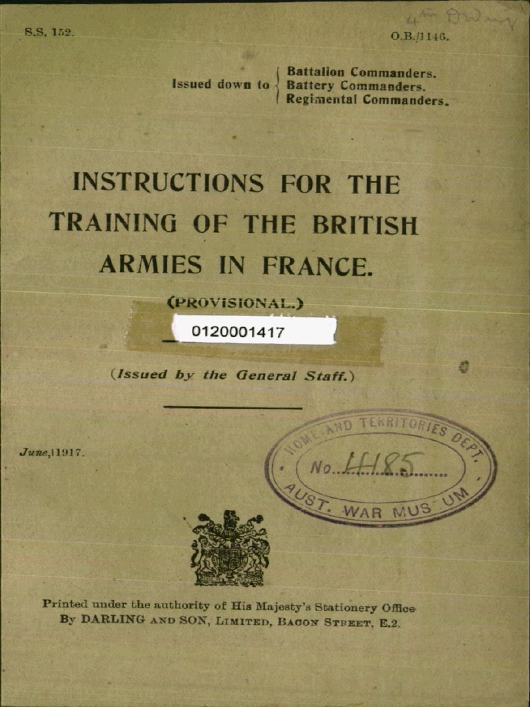 British Army Training Instructions | PDF