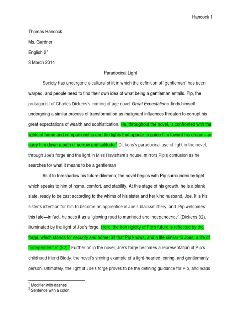 Analysis of dickens description of fog in london in great expectations essay 07 image