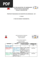 PROPOSTA PEDAGÓGICA - 3º ANO