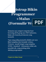 Bootstrap Bikin Programmer +males - Formulir Web