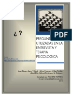 Preguntas Utilizadas en La Entrevista y Terapia Psicologia