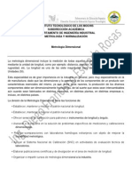 Metrología Dimensional: Medición de Longitudes, Ángulos y Formas