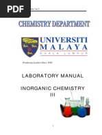 Lab Manual Yr 3 Inorganic