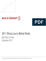 2011 Bain China Luxury Market Study