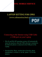 Laptop Setting For GPRS: Orissa BSNL Mobile Service