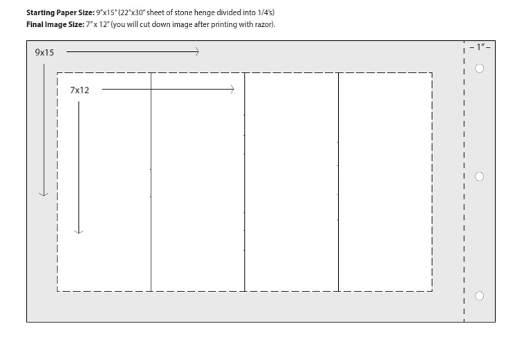 9x15 Paper Size and Final Image Guide | PDF