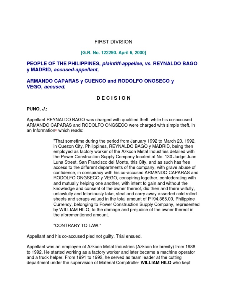 Qualified Theft vs. Estafa With Abuse of Confidence 