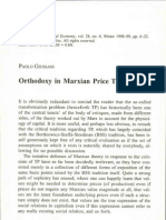 Paolo Giussani - Orthodoxy in Marxian Price Theory