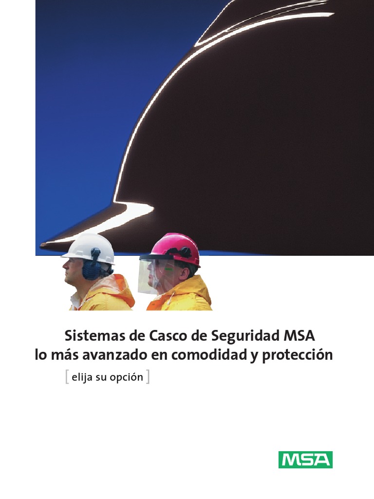 Casco de Seguridad MSA: Opciones y Precios | PDF | Productos quimicos ...