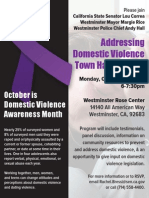 Domestic Violence Flyer