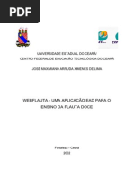 WEBFLAUTA- uma aplicação EAD para o Ensino da Flauta Doce
