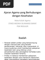 Ajaran Agama Yang Berhubungan Dengan Kesehatan