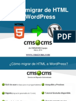 Cómo Migrar de HTML A WordPress Con CMS2CMS