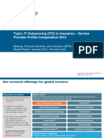 IT Outsourcing in Insurance - Service Provider Profile Compendium 2013