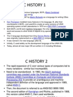 C Programming History