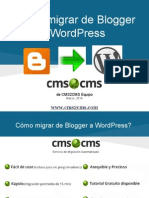 Cómo migrar de Blogger a WordPress